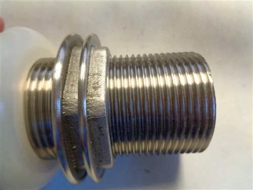 PUSH TOP UMBRELLA POP UP DRAIN BRUSHED NICKEL 4 3/8" MARINE BOAT