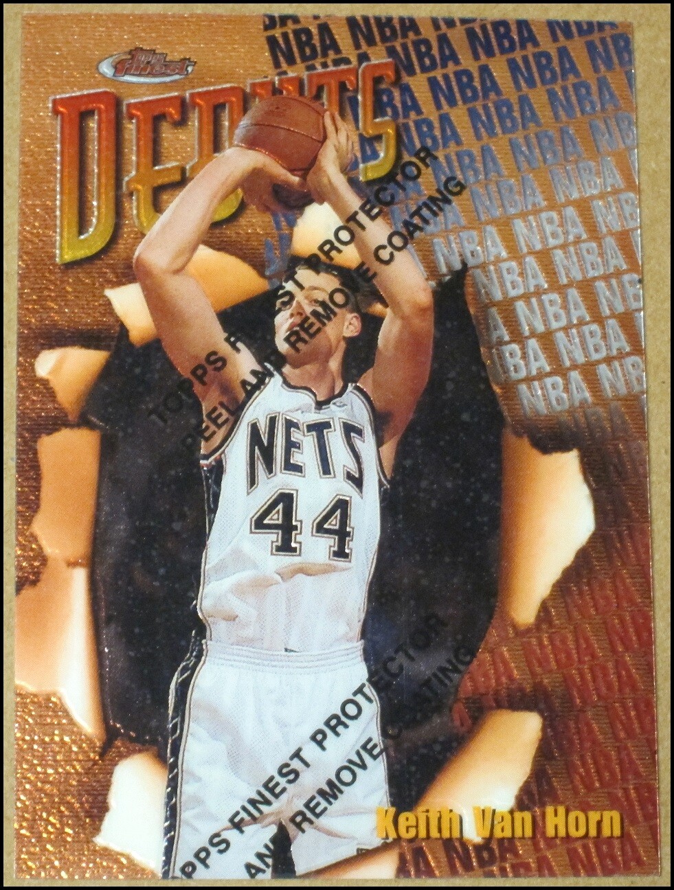 1997-98 Finest Keith Van Horn Rookie Basketball Card #102 New Jersey Nets NRMT