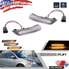 2Pack Left&Right LED Mirror Turn Signal Lights for 08-16 Chrysler Town & Country