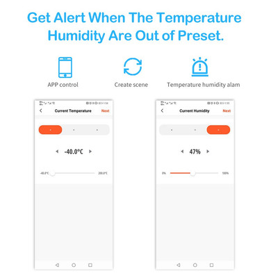 Smartes WiFi Thermometer Hygrometer mit gro?em LCD-Display und App-Integration
