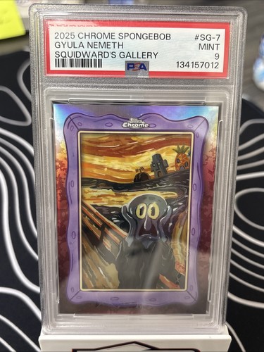 2025 Topps Chrome SpongeBob Gyula Nemeth Squidwards Gallery #SG-7