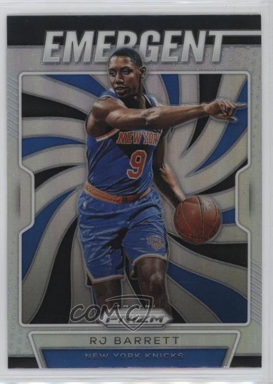 2019-20 Panini Prizm Emergent Silver Prizm RJ Barrett #27 Rookie RC