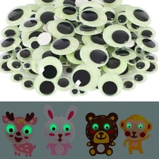 500pcs Glow In Dark Googly Eyes Self Adhesive For Halloween Crafts