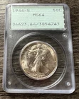 1944-S Walking Liberty 50c PCGS MS64 - Old Rattler Holder *Stunning*