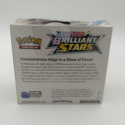 how much does a brilliant stars booster box cost Pokemon Sword & Shield Brilliant Stars Booster 6-Box Case main image 0