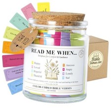 Bible Verse Jar   108 Christian Scripture Jar for  Feelings   Read 8 Emotions