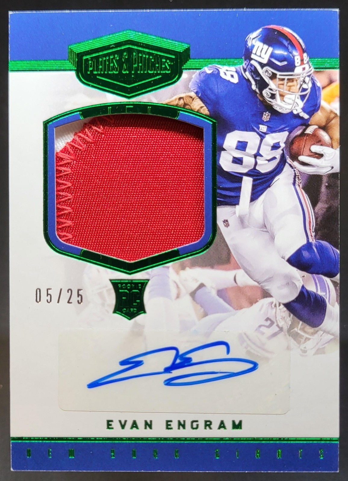 Evan Engram Panini Plates & Patches #224 Patch Autograph