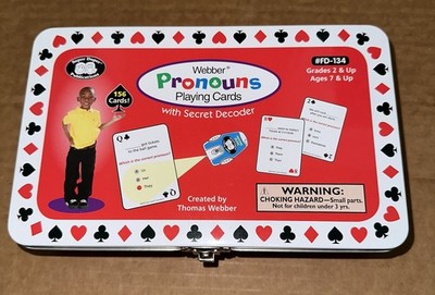 Webber Pronouns Playing Cards Secret Decoder Super Duper Publications Grammar