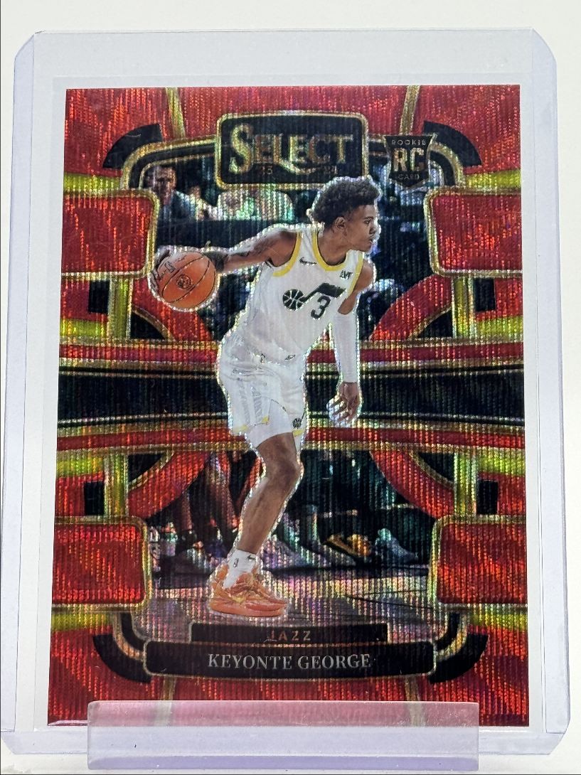KEYONTE GEORGE 2023-24 SELECT CONCOURSE ROOKIE RED WAVE PRIZM RC Q5118