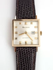 1967 Bulova Edwardian J 10K Yellow Gold Filled 7EDAD 17 Jewel Automatic Wind