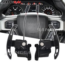 Magnetic Carbon Fiber Paddle Shifter Steering Wheel For Ford F150 Raptor 15-26