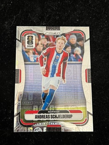 Andreas Schjelderup 2026 Panini Prizm FIFA World Cup Base Panini Logo Prizms /61