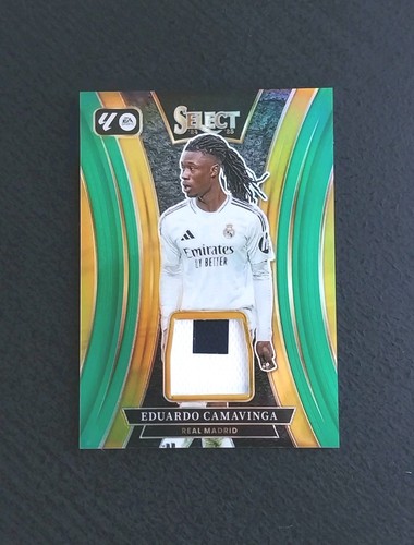 2024-25 Panini Select La Liga Eduardo Camavinga Select Memorabilia Green 3/5 SSP