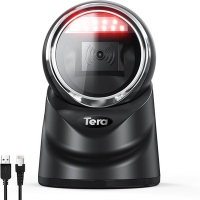 Tera Pro 2D QR Desktop Barcode Scanner USB Omnidirektional 9100