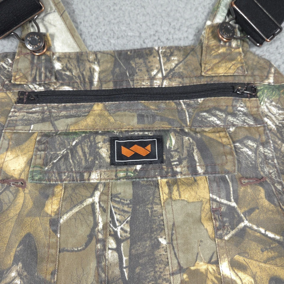 Walls Bib Overalls Men's 3XL (Fits 48x29) Realtree Xtra Camo Cargo Hunting - Image 2 of 4