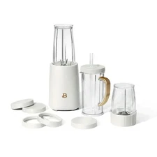 Beautiful Personal Blender Set with 12 Pieces, White Icing