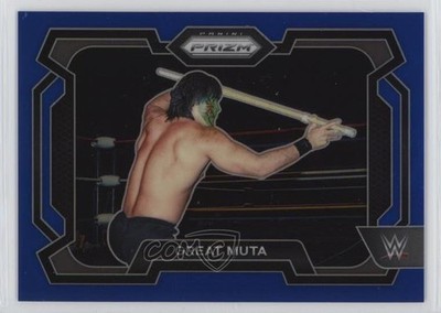 2024 Panini Prizm WWE Blue Prizm 111/199 Great Muta #74 17ph