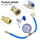 Tap Car Air Conditioner Gas Recharge Gauge Hose Car Air Conditioner Refill