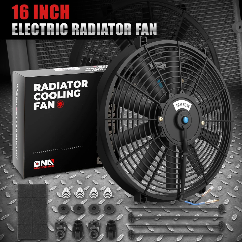 3-ROW ALUMINUM RADIATOR+1X 16"FAN BLACK FOR 83-85 RX-7/RX7 FB/SA GSL-SE RE-EGI — 第 3/4 张图片