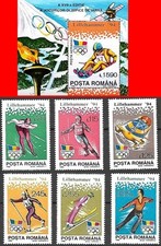 ROMANIA 1994 WINTER OLYMPICS set + S/S MNH 