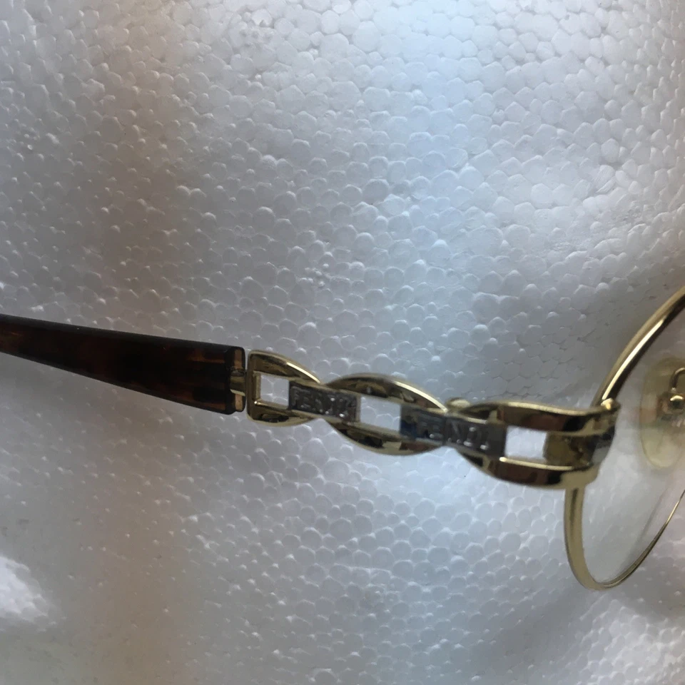 FENDI Vintage Eyeglasses F69 Golden Beauty / Palladium 135 - Image 3 of 4