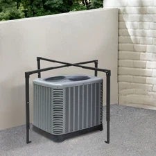 Ac Security Cage, Air Conditioner Cage, Adjustable Air Conditioner Cage Black