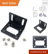 Versatile Single-Side Bracket with Fastener for JGY-370 Worm Gear Motors