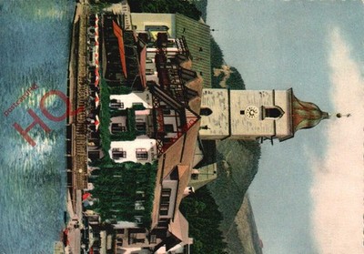 Ansichtskarte::St. Wolfgang, Weisses Rossl, gestempelte Rückseite