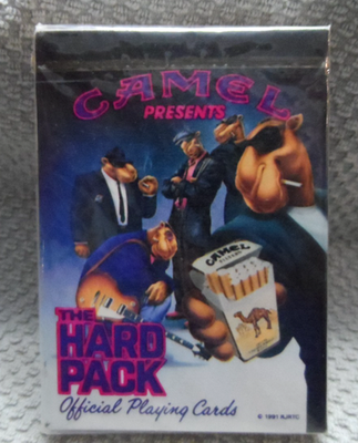 90s ビンテージ CAMEL キャメル  カードゲーム 新品 アメリカ NEW VTG CAMEL CIGARETTES. CAMEL JOE THE HARD PACK SEALED PLAYING