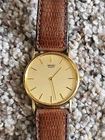 Seiko Quartz Men's Dress Watch 5y30-7008 Gold Tone