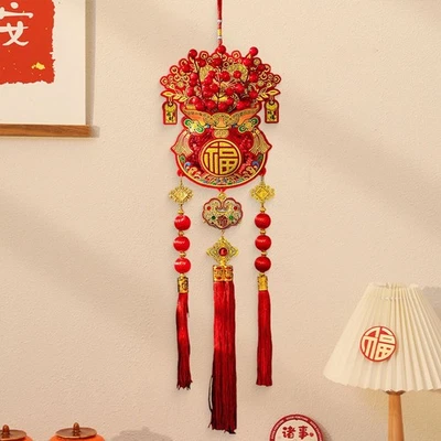 Décoration suspendue pour le Nouvel An chinois 2026, porte-bonheur pour le - Photo 1/4