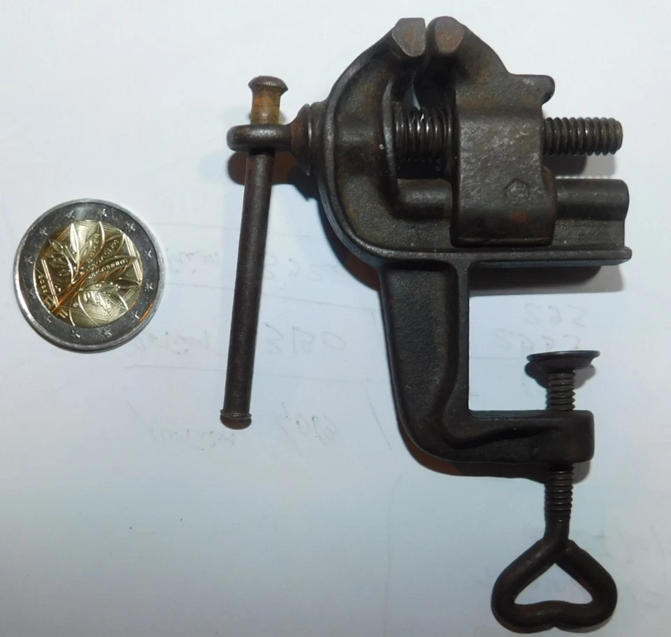 ANCIEN MINI ETAU DE BIJOUTIER, ORLOGER, ORFEVRE, MAQUETISTE. Mors de  21mm - Photo 2/4