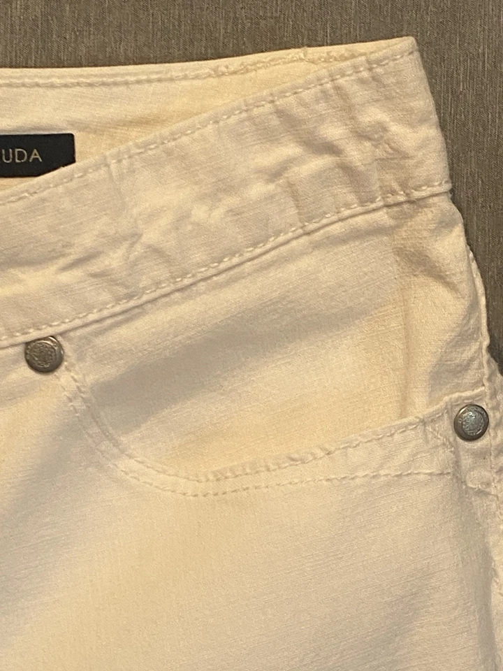 Bermudas Bandolino Jeans Riley Blancas Denim - Para Mujer Talla 12P (CAJA E) Foto 4 de 4