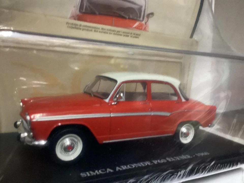 Auto Vintage Simca Aronde P60 Elysee 1960 Metall 1/24 Centauria Editore - Bild 2 von 4
