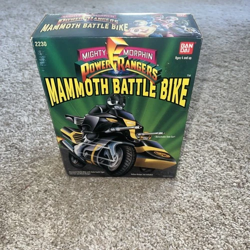 Power Rangers Mammoth Battle Bike Black Ranger Vintage 1993 Toys Brand New