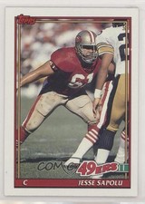 1991 Topps Jesse Sapolu #70 2e7