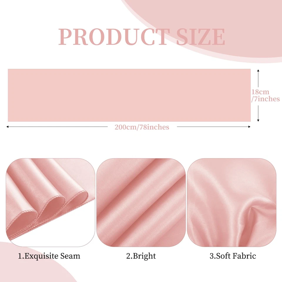 Шикарный 60 шт. розовое золото атласный стул пояса банты украшение стул чехол для - Изображение 2 из 4