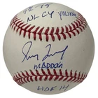 Greg Maddux Signed Autographed ROMLB Baseball w/ 3 Insc JSA COA Braves