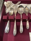 Vtg Daffodil  Rogers IS Silverplate Complete 8 plc settings &- 52 pcs Box - New? — photo 7