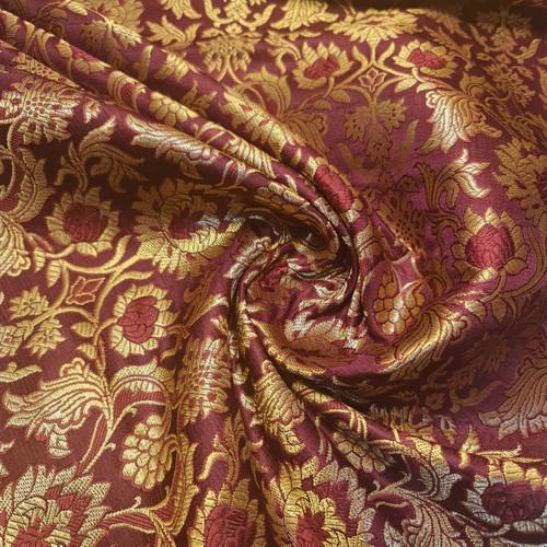 Brocade Fabric Floral Jacquard Dress Craft Costume Material 44" By Meter - Picture 10 of 60