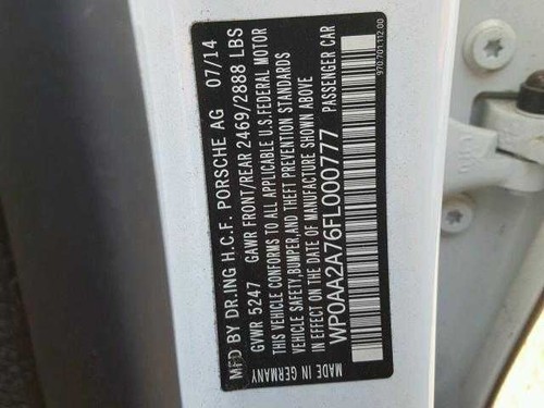 PANAMERA 2015 Body Wire Harness 70107 - Picture 5 of 12