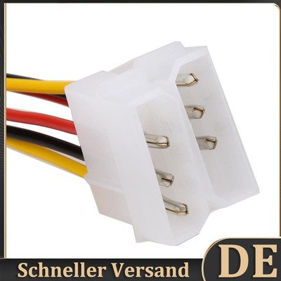 10PCS Molex (4 Pin) to PCI-E (6 Pin) Power Converter Adapter Connector DE