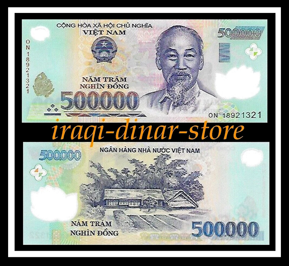 Vietnam Dong Coleccionistas Conjunto De 11 Billetes 200 Dong a 500.000 Dong Moneda Extranjera Foto 2 de 4