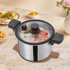 Pressure Pot, Pressure Cooker, 201 Stainless Steel Pressure Pot US NEW