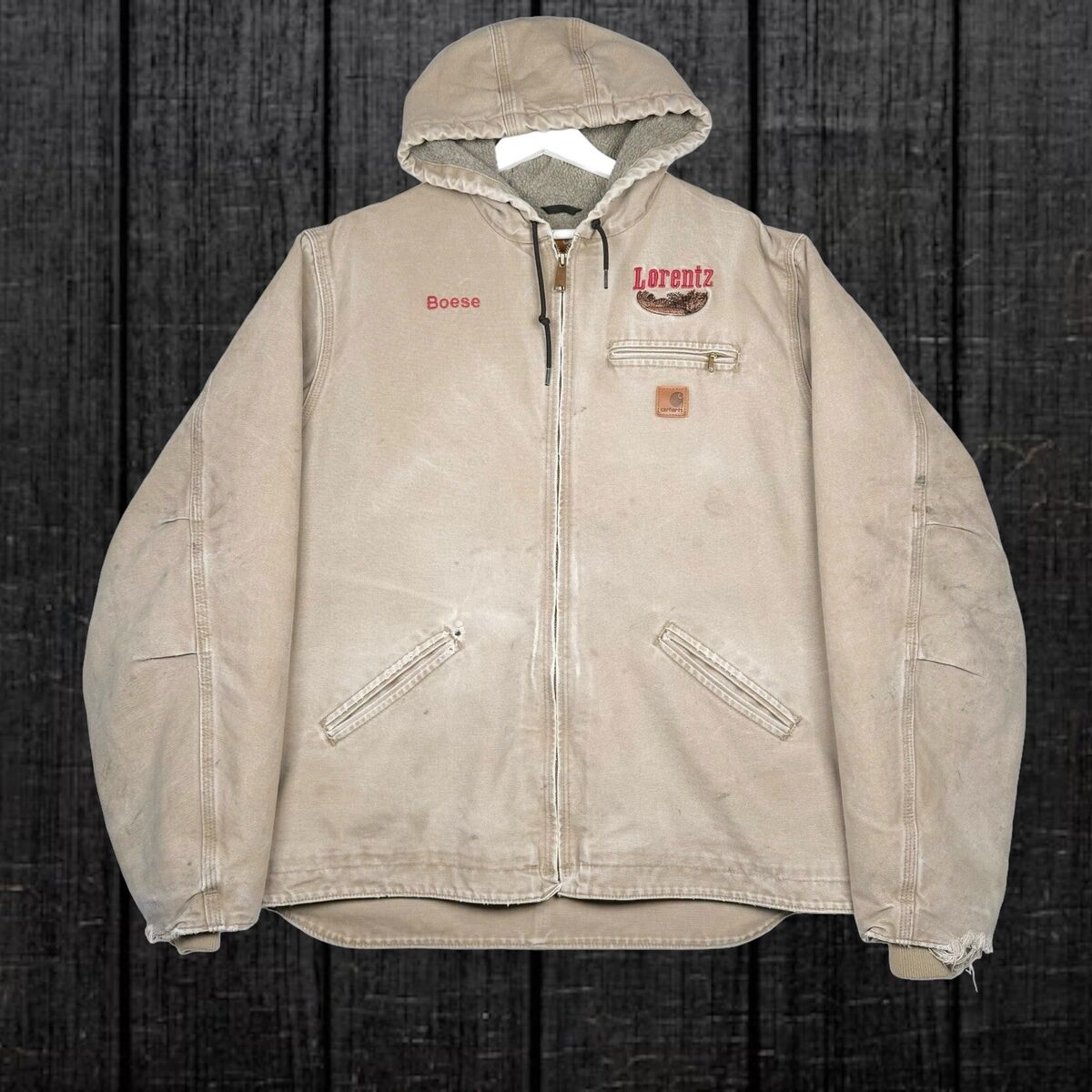 Carhartt J141-266 Sherpa Lined Hooded Detroit Jacket - Tan Carhartt J141-266 Sherpa Lined Hooded Detroit Jacket - Tan