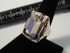 TRIUMPH TR3 1955-62 Nickel Silver Ring Enamel Chrome Medallion Choice Size