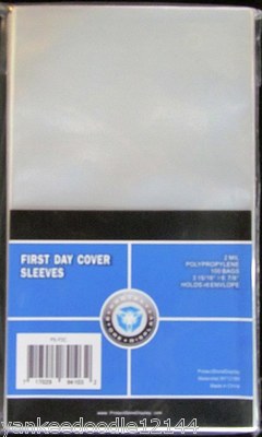 CSP 1000 New PSD First Day Cover Sleeves 3 15/16''x6 7/8'' #6 Env