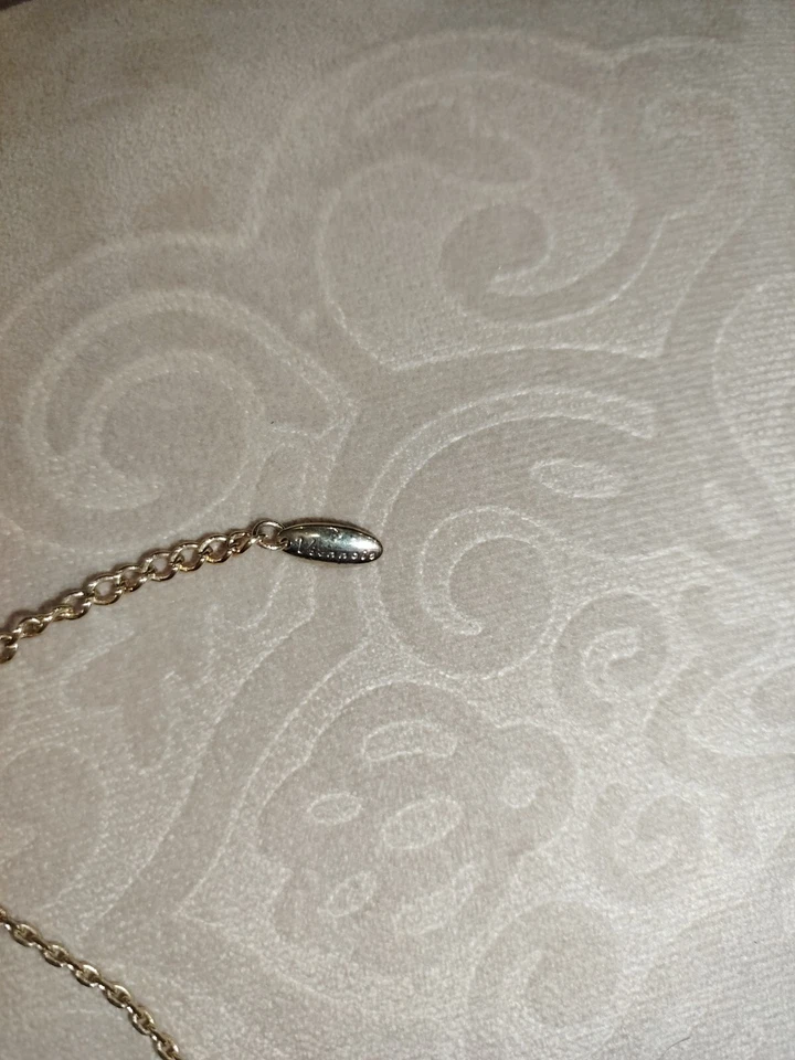 viennois collar color oro y piedra preciosa zafiro amarillo natural Foto 3 de 4