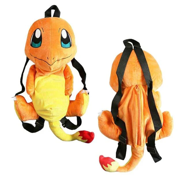 Pokemon Oficial Charmander Hitokage Mochila Snorlax Peluche Muñeca Bolso Nuevo