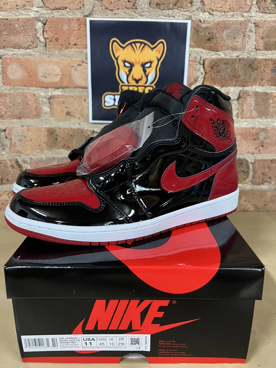 NIKE AIR JORDAN 1 HIGH BRED PATENT